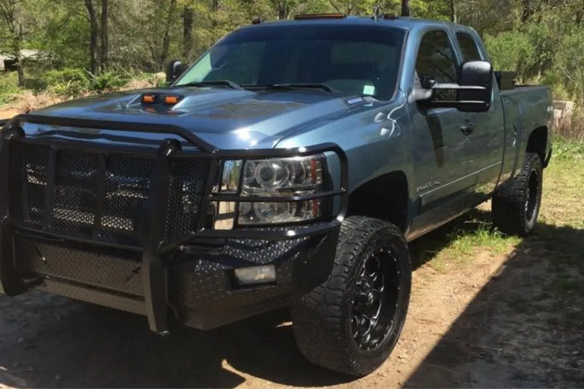 Classic Chevrolet pickup with professional window tint installation.